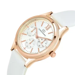So Charm Montres Montre Cuir<Montre So Charm Blanc Femme MF620-DORE Doré rose
