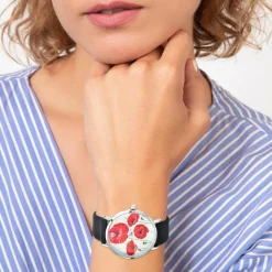 So Charm Montres Montre Cuir<Montre So Charm Femme MF499+BRACELET003-18-NOIR