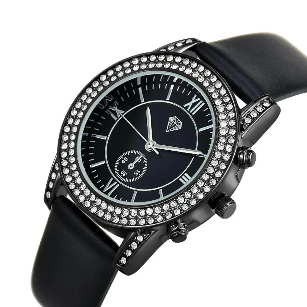 So Charm Montres Montre Cuir<Montre So Charm Noir Femme MF546-NFN Argent