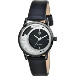 So Charm Montres Montre Cuir<Montre So Charm Noir Femme MF547-NFN Argent