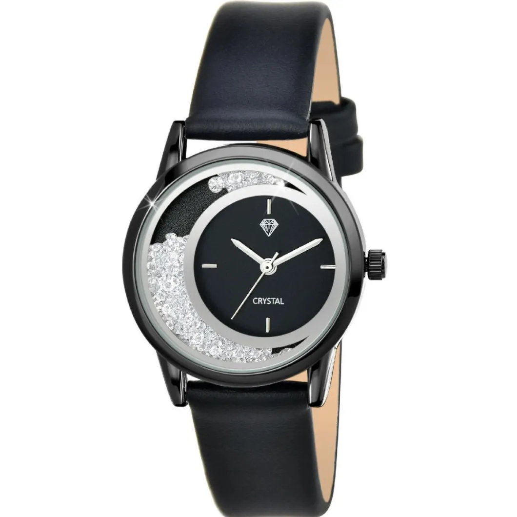 So Charm Montres Montre Cuir<Montre So Charm Noir Femme MF547-NFN Argent