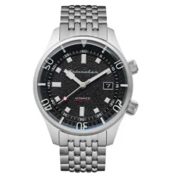 Spinnaker Montre Automatique|Montre Acier<Montre SP-5062-11 - BRADNER Automatique avec date Boitier rond en acier inoxydable Cadran noir Bracelet en acier inoxydable Homme
