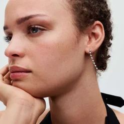 Pandora Boucles D'Oreilles<Pendantes femme en argent sterling avec zircons Timeless