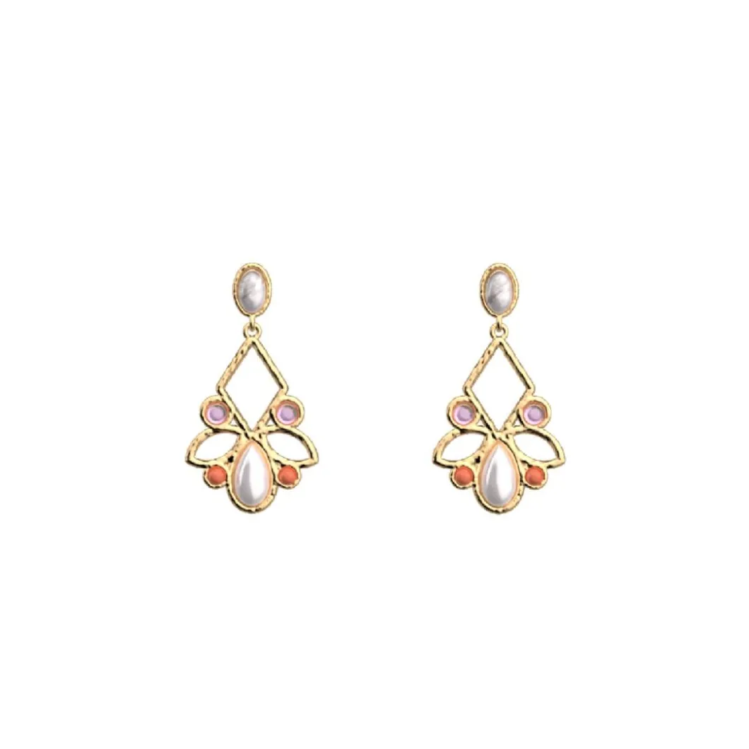 Les Georgettes Boucles D'Oreilles<Pendantes 70443441908000 Doré P-Rosace 16 Mm