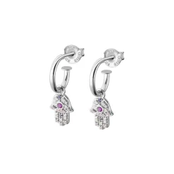 Lotus Silver Boucles D'Oreilles<Pendantes Rainbow LP1989-4-3 Argent Rose