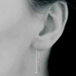 Maison de la Bijouterie Boucles D'Oreilles<Pendantes Sensimio Z53WYZ0 Argent