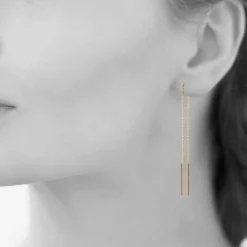 Maison de la Bijouterie Boucles D'Oreilles<Pendantes Sensimio Y53V400 Plaqué or