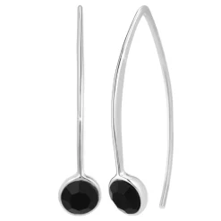 So Charm Bijoux Boucles D'Oreilles<Pendantes So Charm - B3149--NOIR - Boucles D'Oreilles ées Argent