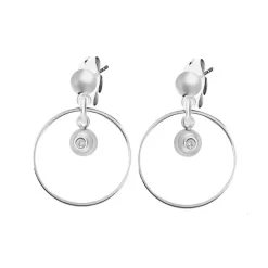 So Charm Bijoux Boucles D'Oreilles<Pendantes So Charm - BD4182-ARGENT-DIAMANT - Boucles D'Oreilles Argentées