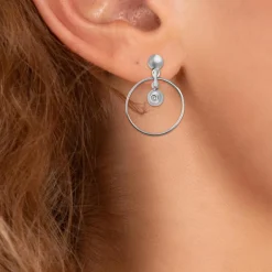 So Charm Bijoux Boucles D'Oreilles<Pendantes So Charm - BD4182-ARGENT-DIAMANT - Boucles D'Oreilles Argentées