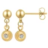 So Charm Bijoux Boucles D'Oreilles<Pendantes So Charm - BD4184-DORE-DIAMANT - Boucles D'Oreilles Dorées