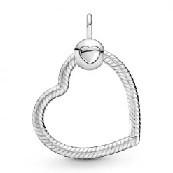 Pandora Collier Et Pendentif<Pendentif à Charm Cœur maille serpent Moments - Argent