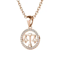 MYC-Paris Collier Et Pendentif<Pendentif Zodiaque Balance Finition Or Rose
