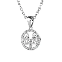 MYC-Paris Collier Et Pendentif<Pendentif Zodiaque Gémeaux Finition Argentée