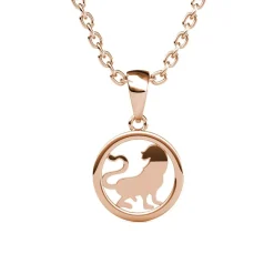 MYC-Paris Collier Et Pendentif<Pendentif Zodiaque Lion Finition Or Rose