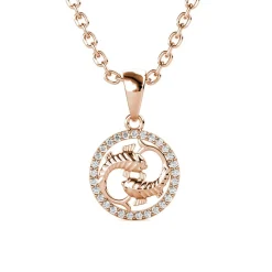 MYC-Paris Collier Et Pendentif<Pendentif Zodiaque Poisson Finition Or Rose