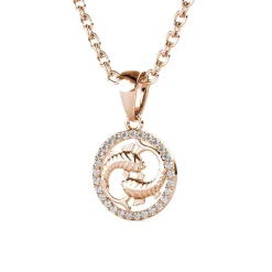 MYC-Paris Collier Et Pendentif<Pendentif Zodiaque Poisson Finition Or Rose