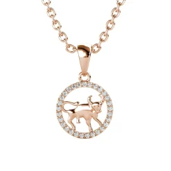 MYC-Paris Collier Et Pendentif<Pendentif Zodiaque Taureau Finition Or Rose