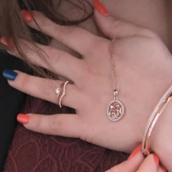 MYC-Paris Collier Et Pendentif<Pendentif Zodiaque Verseau Finition Or Rose