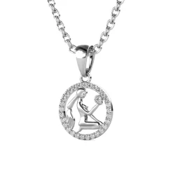 MYC-Paris Collier Et Pendentif<Pendentif Zodiaque Vierge Finition Argentée