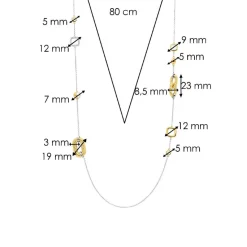 Ti Sento Collier Et Pendentif<Sautoir - 34045ZY Argent Doré